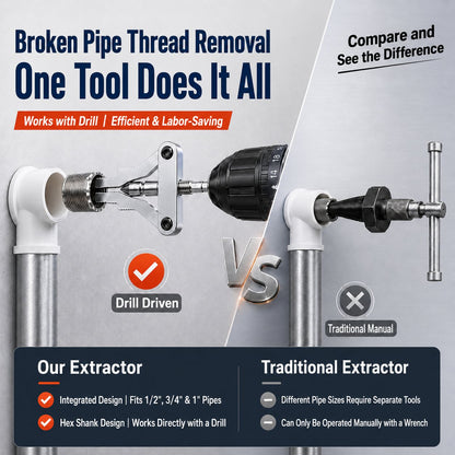 🔥 Last Day 50% OFF – 🛠️ Drill-Powered Broken Pipe Extractor