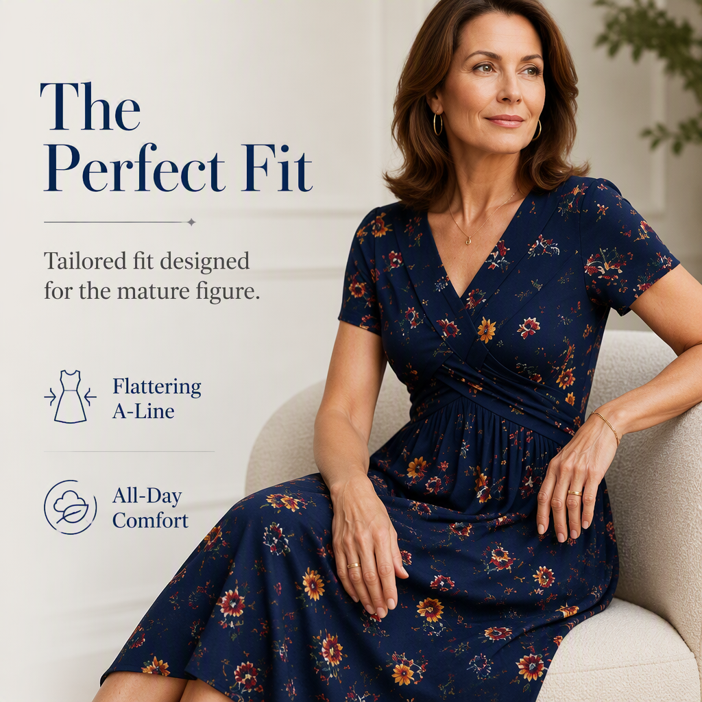 Limited Stock! 50% Off Hot Sale Ongoing🌺Women's V-Neck Floral Print Dress with Twist Waist