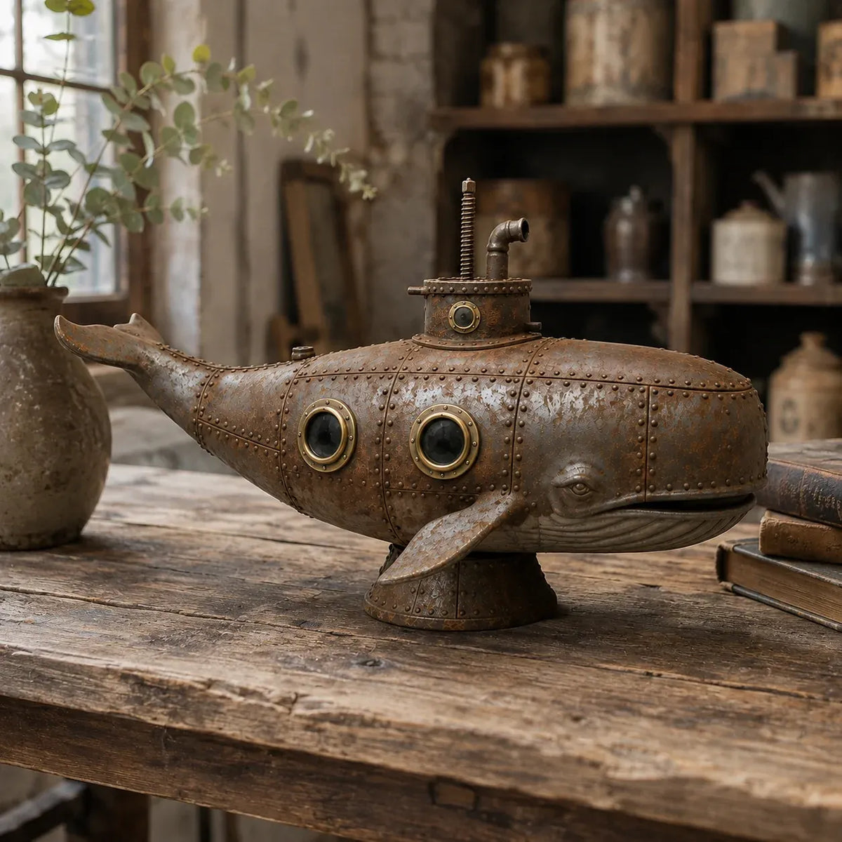 🔥 Last Day 50% OFF –🐳Vintage Mechanical Whale Sculpture
