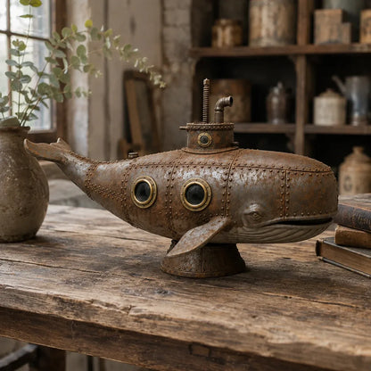🔥 Last Day 50% OFF –🐳Vintage Mechanical Whale Sculpture