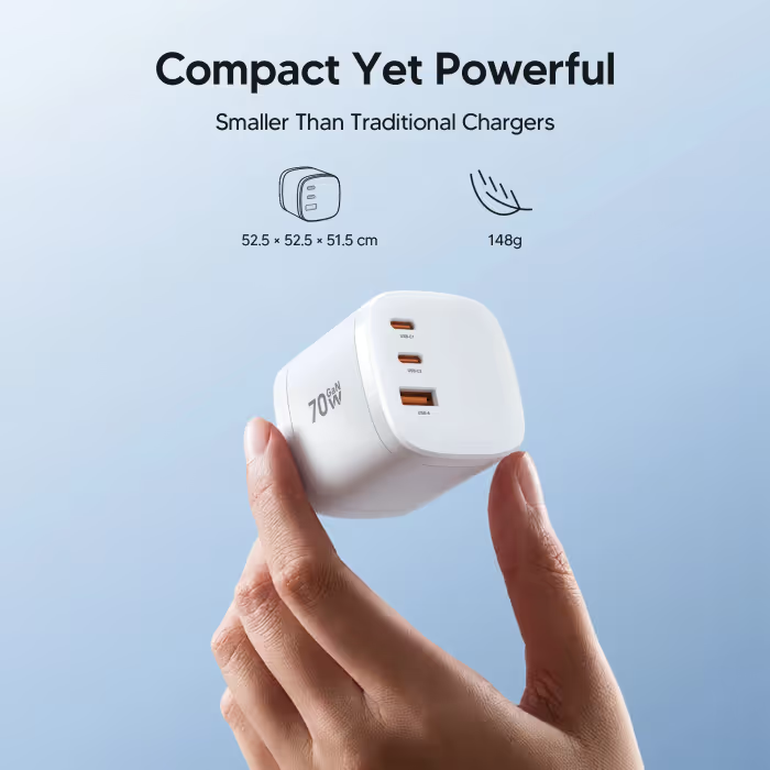 🔥 Last Day 50% OFF –360° Rotating 4-in-1 Universal Travel Charger | 70W GaN