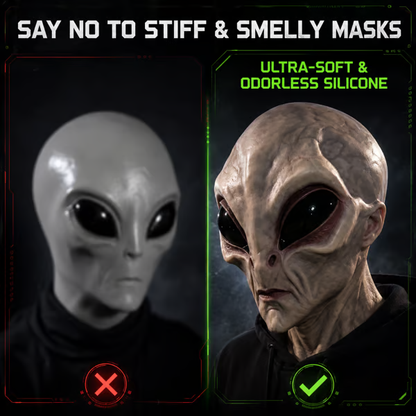 🔥Last Day 50% OFF -Ultra-Realistic Alien Silicone Mask – Adult Halloween Costume & Cosplay Prop