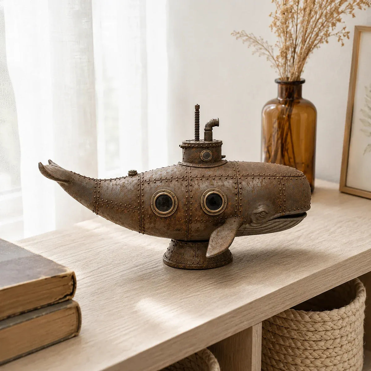 🔥 Last Day 50% OFF –🐳Vintage Mechanical Whale Sculpture