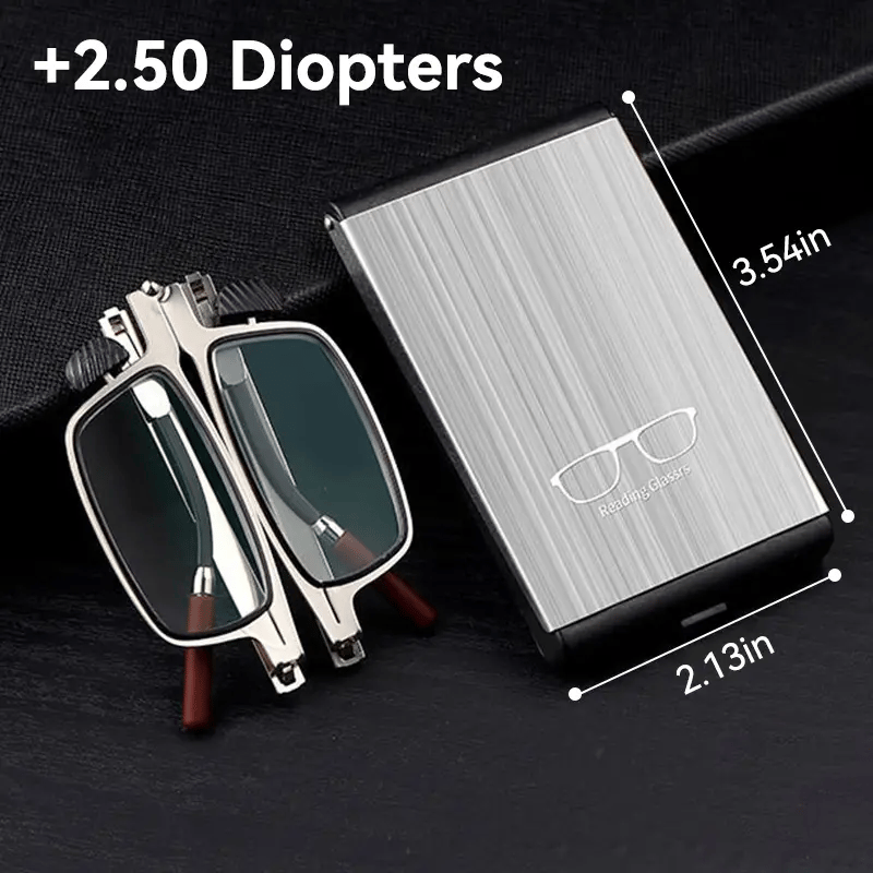 🔥 Last Day 50% OFF –✨ Weightless Folding Readers in a Sleek Metal Vault | Read Anywhere 📖