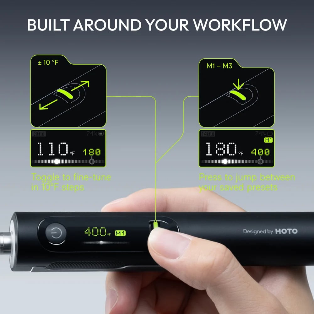 🔥 Last Day 50% OFF–3-Second Heat-Up Cordless Soldering Iron – 140W Power, Smart PID & C245 Tips