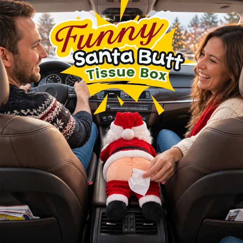 🔥 Last Day 50% OFF –Funny Santa Butt Tissue Box🎅
