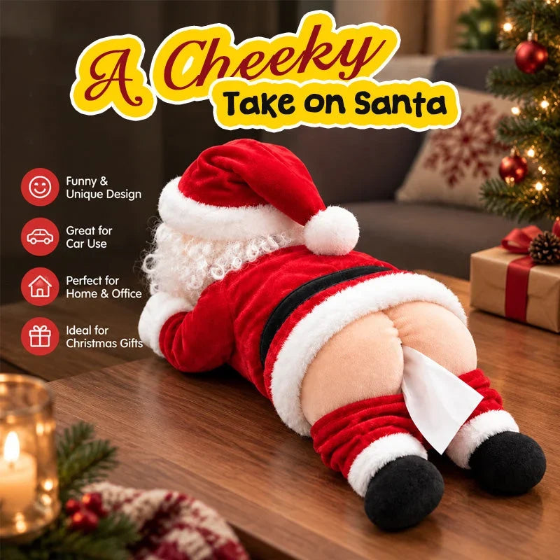 🔥 Last Day 50% OFF –Funny Santa Butt Tissue Box🎅
