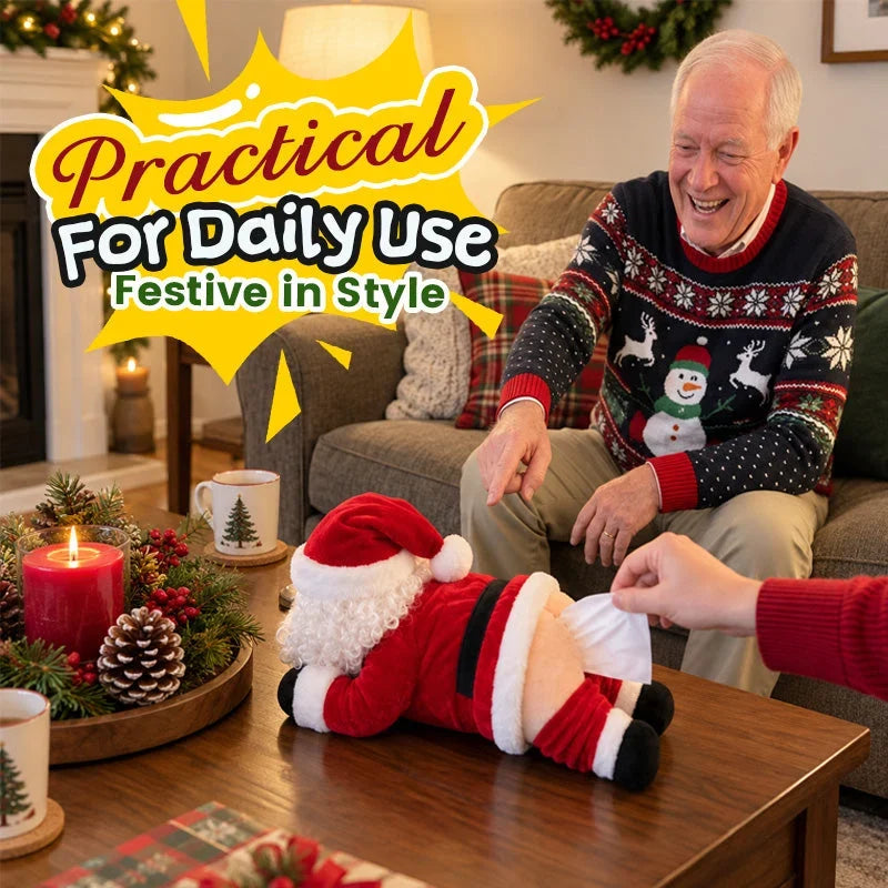 🔥 Last Day 50% OFF –Funny Santa Butt Tissue Box🎅