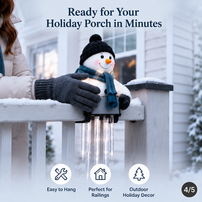 ☃️Last Day 50% OFF -WinterGlow Snowman Icicle Light Decor