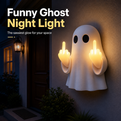 🔥Last Day 50% OFF -👻 Funny Ghost Middle Finger Night Light