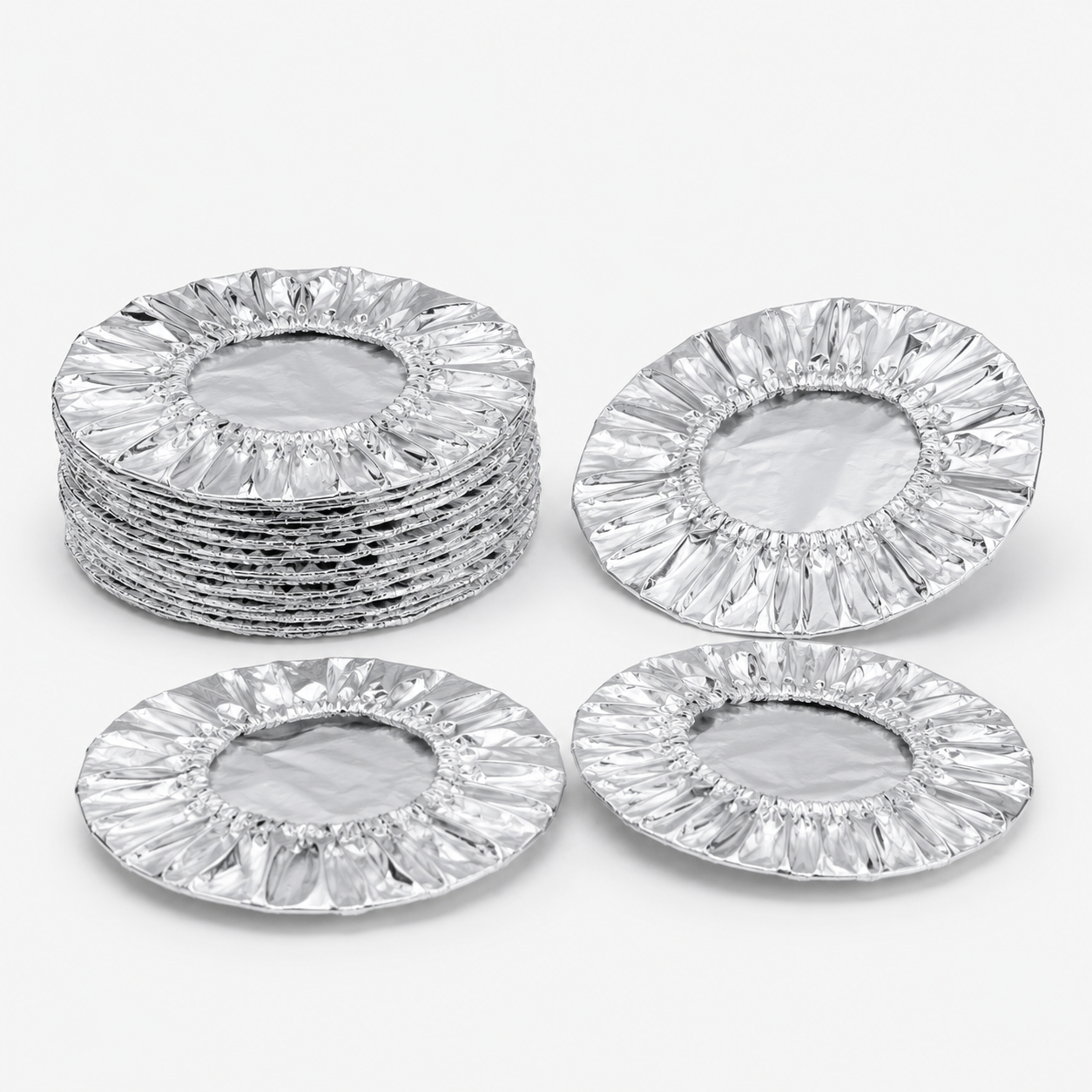 🔥Last Day 49% OFF - Reusable Insulated Aluminum Foil Food Covers（50PS）