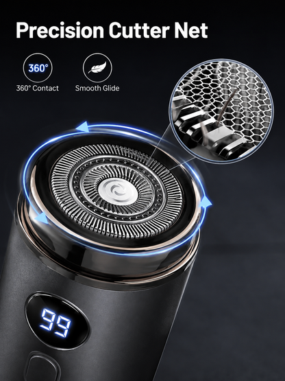 🔥 Last Day 50% OFF –Mini Electric Shaver with LED Display & USB-C Charging