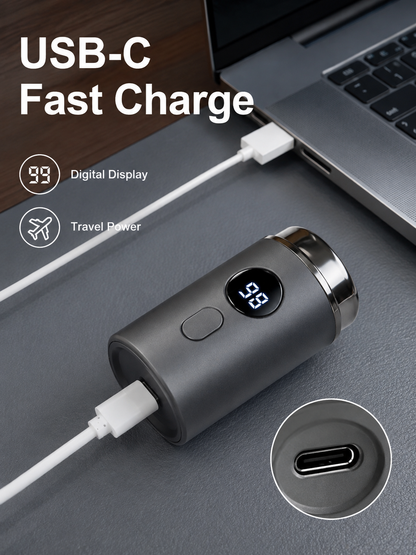🔥 Last Day 50% OFF –Mini Electric Shaver with LED Display & USB-C Charging