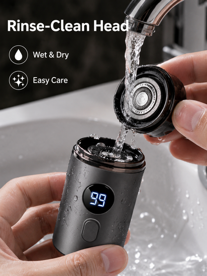 🔥 Last Day 50% OFF –Mini Electric Shaver with LED Display & USB-C Charging