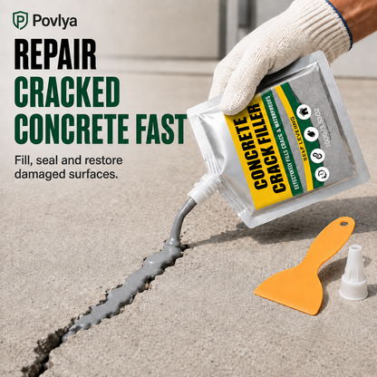 🔥Last Day 50% OFF - 🏠 Waterproof Concrete Crack Filler for Indoor & Outdoor Use