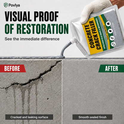 🔥Last Day 50% OFF - 🏠 Waterproof Concrete Crack Filler for Indoor & Outdoor Use