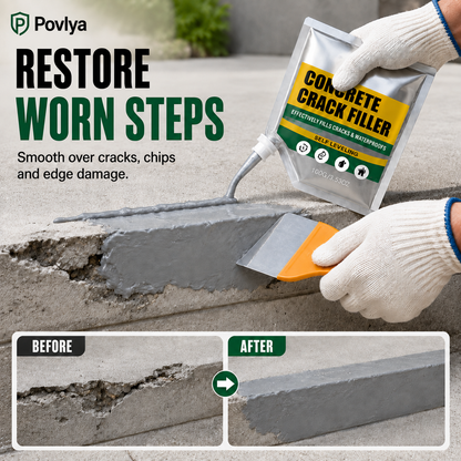 🔥Last Day 50% OFF - 🏠 Waterproof Concrete Crack Filler for Indoor & Outdoor Use