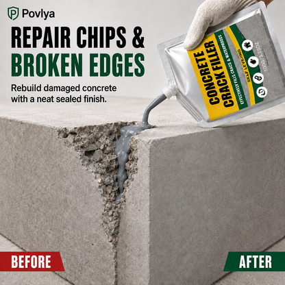 🔥Last Day 50% OFF - 🏠 Waterproof Concrete Crack Filler for Indoor & Outdoor Use