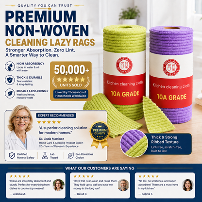 🔥 BUY 1 GET 1 FREE 🔥 – Reusable Tear-Away Cleaning Cloth Roll