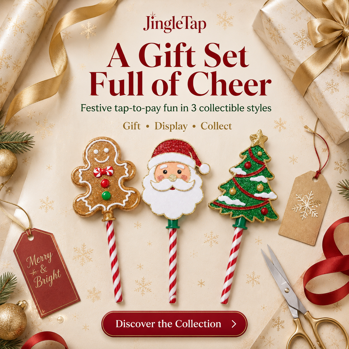 🔥 Last Day 50% OFF –🎄Christmas Tree Tap-To-Pay Wand