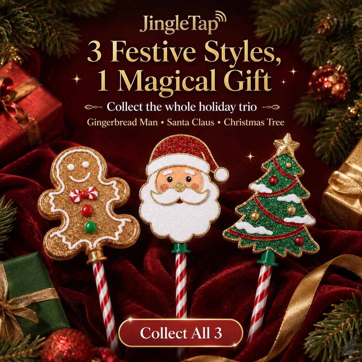 🔥 Last Day 50% OFF –🎄Christmas Tree Tap-To-Pay Wand