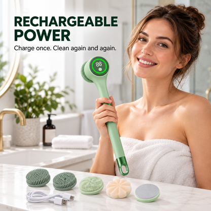 🔥 Last Day 50% OFF –Rechargeable Motorized Electric Shower Back Scrubber