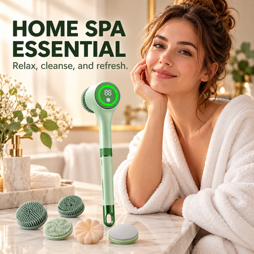🔥 Last Day 50% OFF –Rechargeable Motorized Electric Shower Back Scrubber