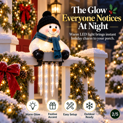 ☃️Last Day 50% OFF -WinterGlow Snowman Icicle Light Decor