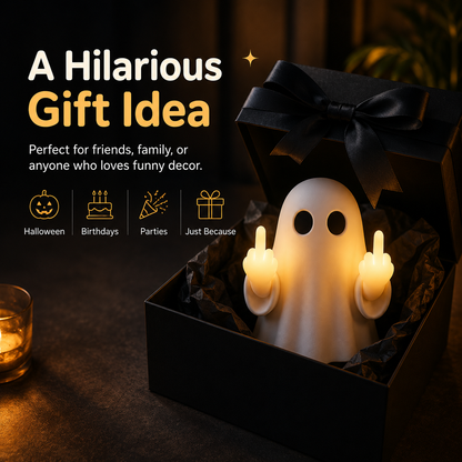 🔥Last Day 50% OFF -👻 Funny Ghost Middle Finger Night Light