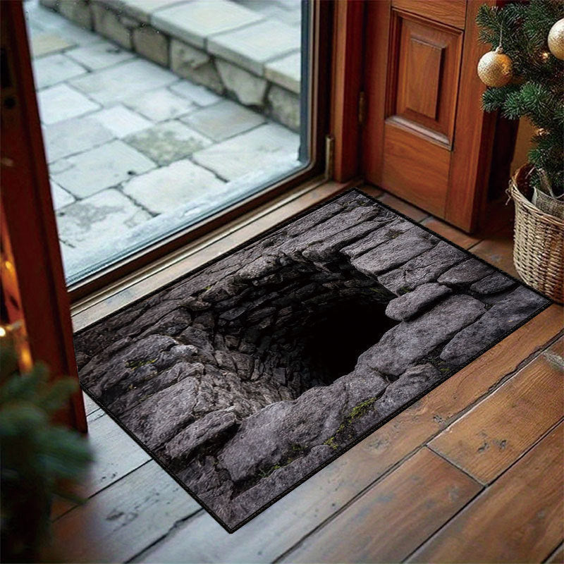 🔥 Last Day 50% OFF –❤️3D Halloween Optical Illusion Door Mat – Spooky Non-Slip Entryway Rug