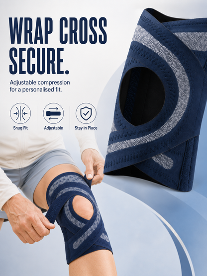 🔥Last Day 50% OFF - 🦵 4-Spring Open-Patella Knee Brace – Adjustable Compression & Side Support