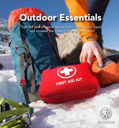 🔥 Last Day 50% OFF –🆘160Piece Waterproof First Aid Kit for Emergencies