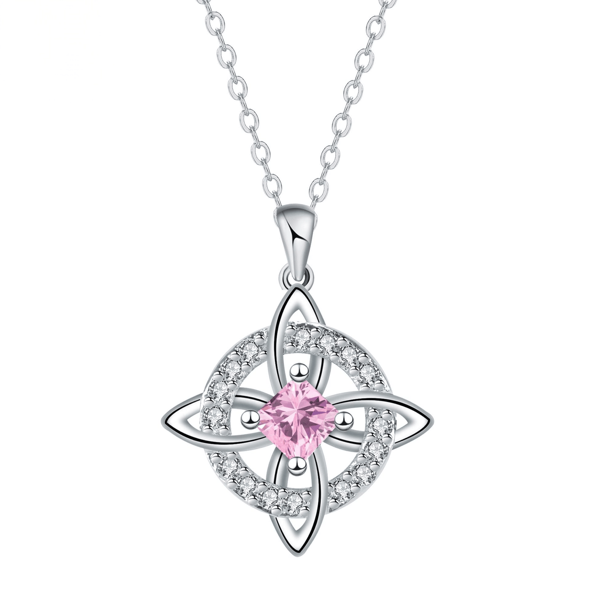 ✨Mystical Birthstone Witches Knot Necklace – Natural Crystal 🔮💞Protect Your Loved Ones