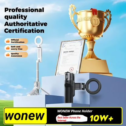 📸 WONEW Z3 Magnetic Selfie Stick Tripod — 🔍 Zoom & Focus Control · 🔄 360° Rotation ·  MagSafe Mount ·  Bluetooth Remote