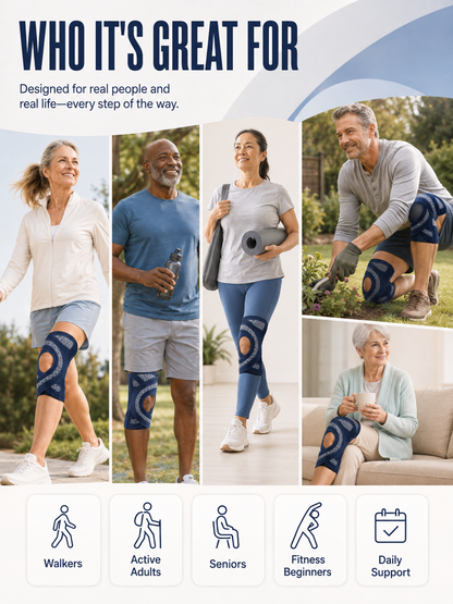🔥Last Day 50% OFF - 🦵 4-Spring Open-Patella Knee Brace – Adjustable Compression & Side Support
