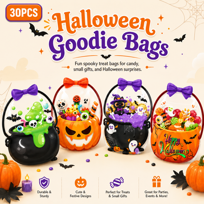 🔥 Last Day 50% OFF – 🎃Cute & Spooky Resealable Candy Treat Bags-30PCS