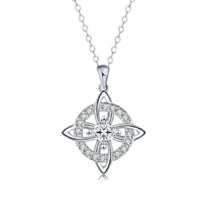 ✨Mystical Birthstone Witches Knot Necklace – Natural Crystal 🔮💞Protect Your Loved Ones