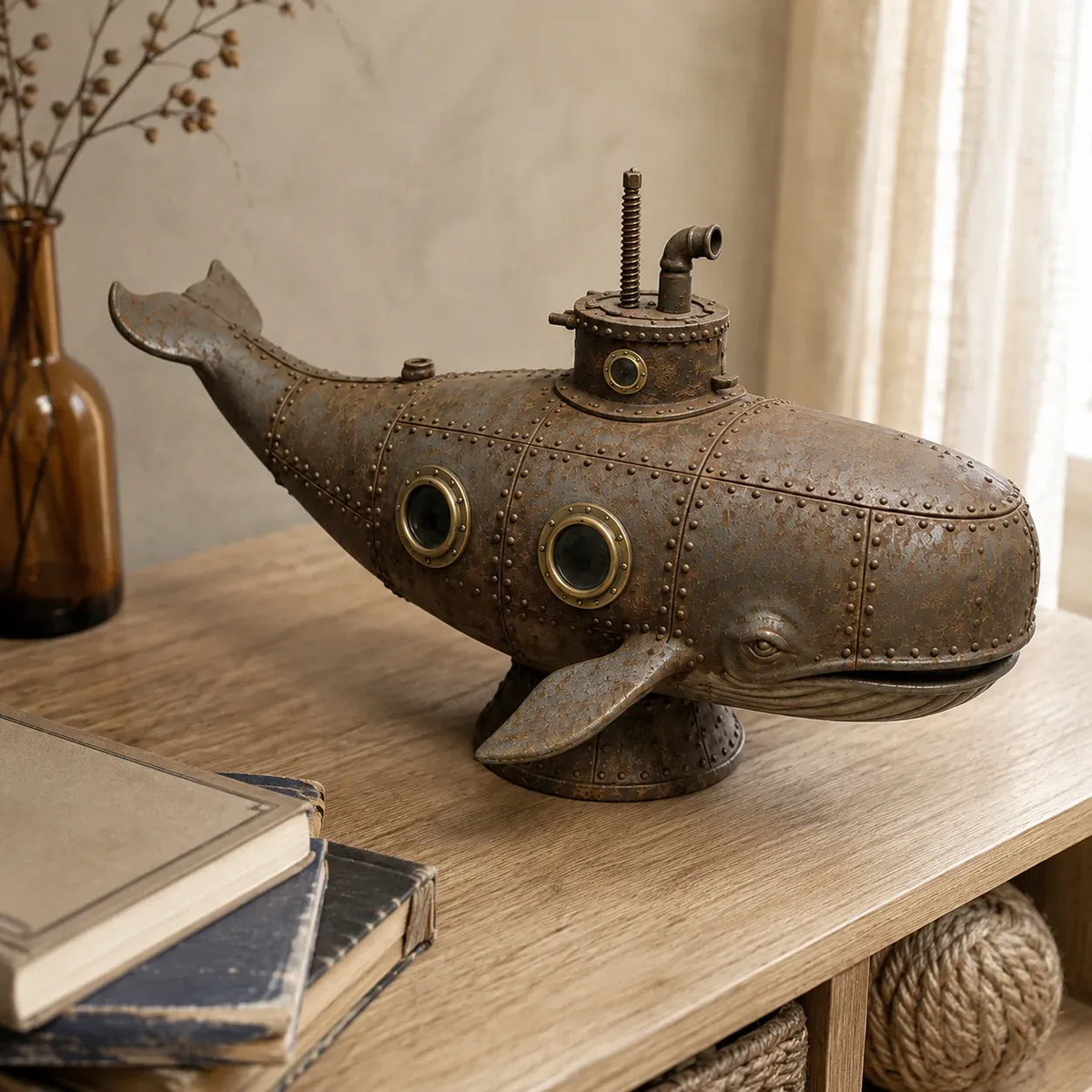 🔥 Last Day 50% OFF –🐳Vintage Mechanical Whale Sculpture
