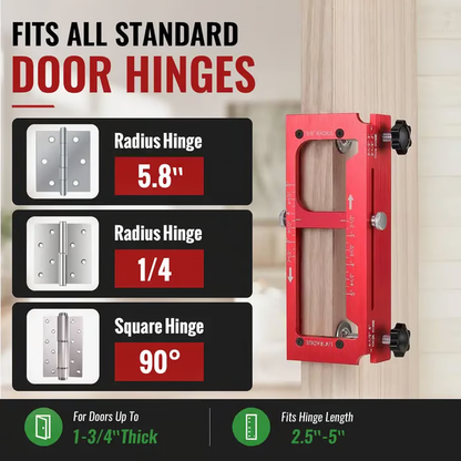🔥Last Day 49% OFF - 🚪 Door Hinge Cut Out Tool for Door & Cabinet Hinges