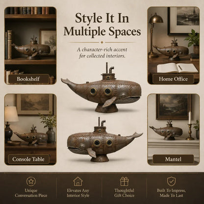 🔥 Last Day 50% OFF –🐳Vintage Mechanical Whale Sculpture