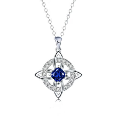 ✨Mystical Birthstone Witches Knot Necklace – Natural Crystal 🔮💞Protect Your Loved Ones