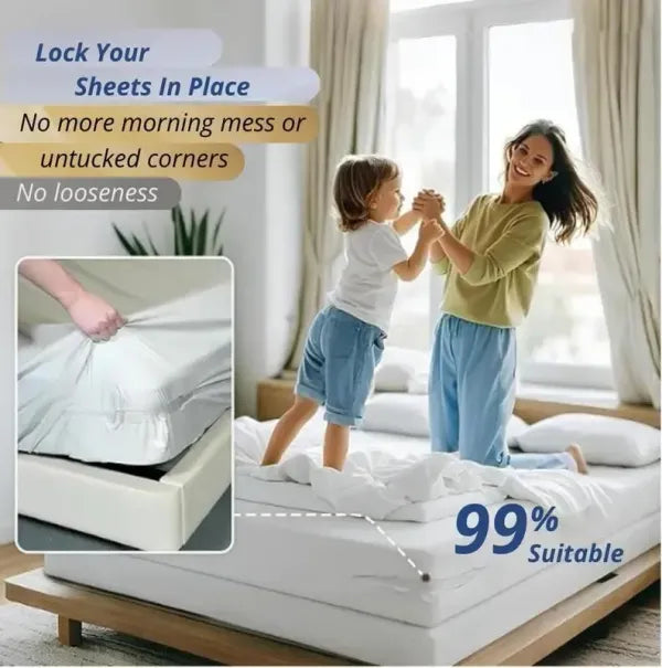 🔥 Last Day 50% OFF –🌟🛌4-Pack Heavy Duty Bed Sheet Clips