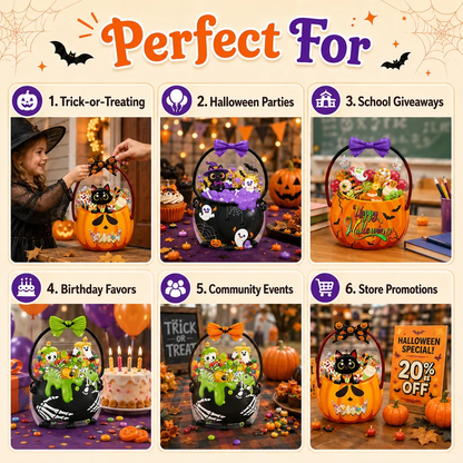 🔥 Last Day 50% OFF – 🎃Cute & Spooky Resealable Candy Treat Bags-30PCS