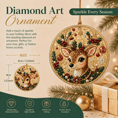 🔥Only $17.99 Last Day Promotion!🎄Christmas DIY Diamond Painting Ornaments Kit (6 PCS)🎅