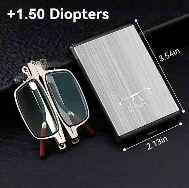 🔥 Last Day 50% OFF –✨ Weightless Folding Readers in a Sleek Metal Vault | Read Anywhere 📖