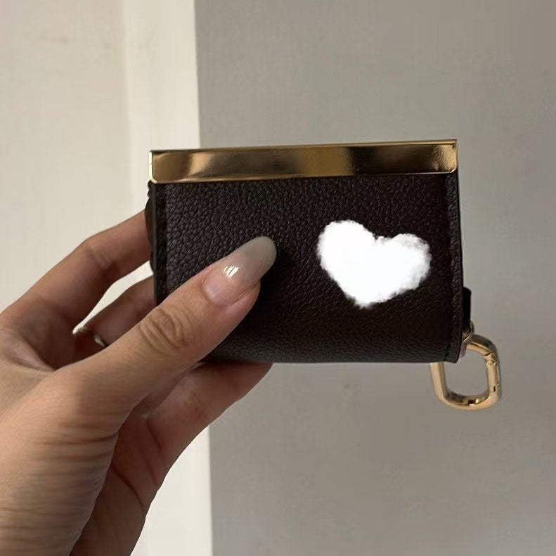 Dark brown folded bag charm