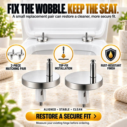 🔥 Last Day 50% OFF–🔩2-Pack Stop the Wobble–Top-Fix Toilet Seat Hinge Bolts