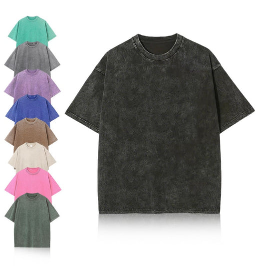 🔥 Last Day 50% OFF⚡4 Pack Oversized Tshirts for Men Gym Vintage Heavyweight T Shirts Cotton Workout Acid Wash Baggy Tees