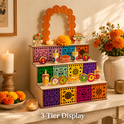 🔥Last Day 49% OFF -🎨Mexican Day of the Dead Wooden Altar Display