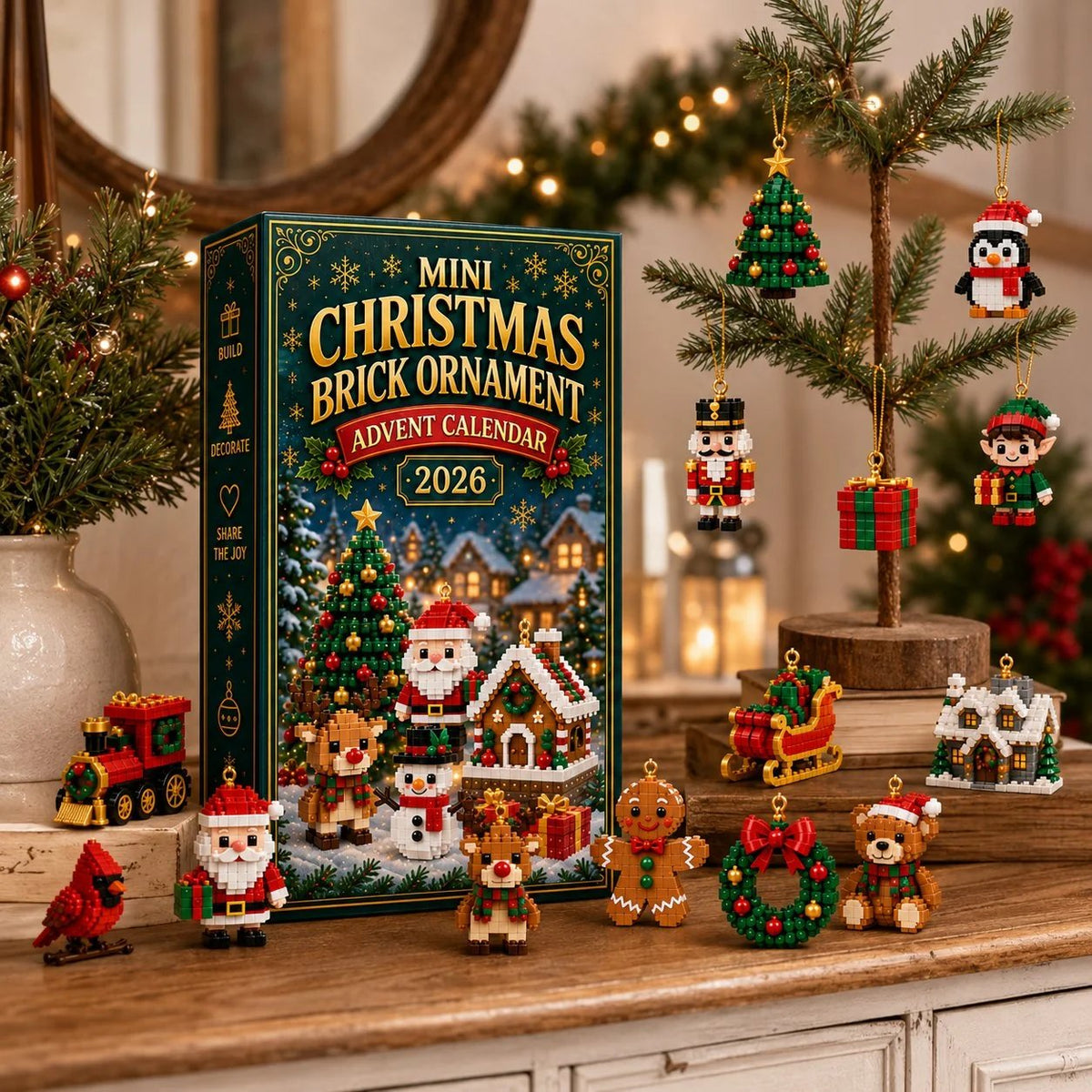 ⏳ Last day to save 50% – 🎄 24-Day Buildable Christmas Ornament Advent Calendar